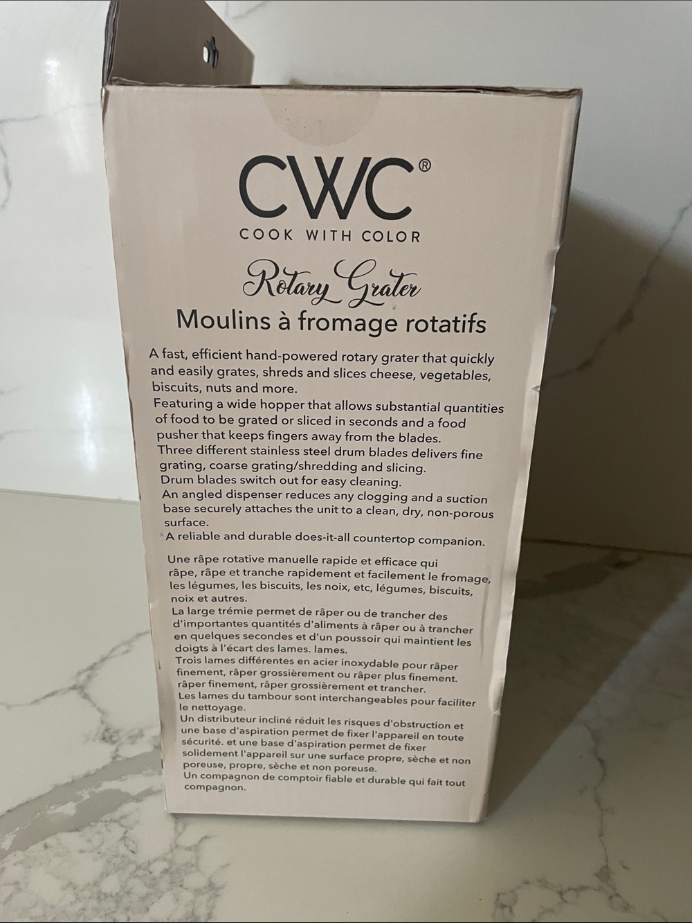 CWC Rotary Grater Kitchen Tool in Light Blue - Picture 2 of 5